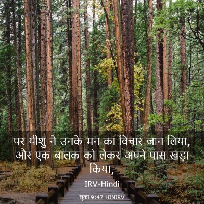 Picture 03 - लूका 9:47 HINIRV - पर यीशु ने उनके मन - Bible Verse Picture