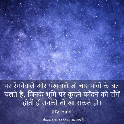 Picture 03 - लैव्यव्यवस्था 11:21 HINIRV - पर रेंगनेवाले और - Bible Verse Picture