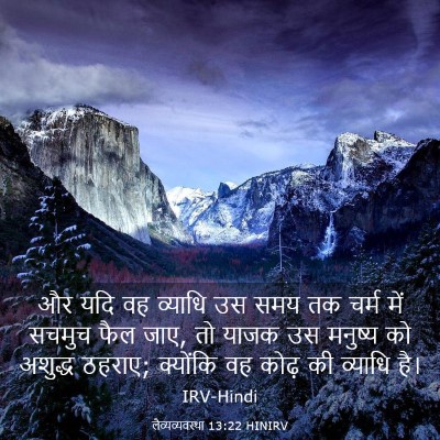 Picture 03 - लैव्यव्यवस्था 13:22 HINIRV - और यदि वह व्याधि उस - Bible Verse Picture