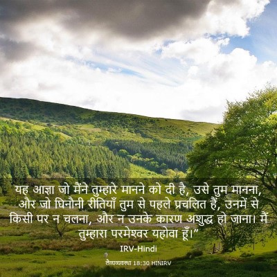 Picture 03 - लैव्यव्यवस्था 18:30 HINIRV - यह आज्ञा जो मैंने - Bible Verse Picture