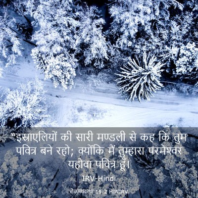 Picture 03 - लैव्यव्यवस्था 19:2 HINIRV - “इस्राएलियों की - Bible Verse Picture