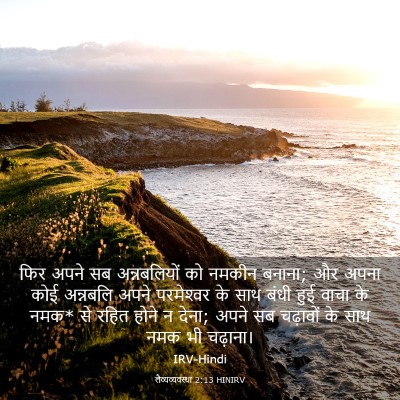 Picture 03 - लैव्यव्यवस्था 2:13 HINIRV - फिर अपने सब - Bible Verse Picture