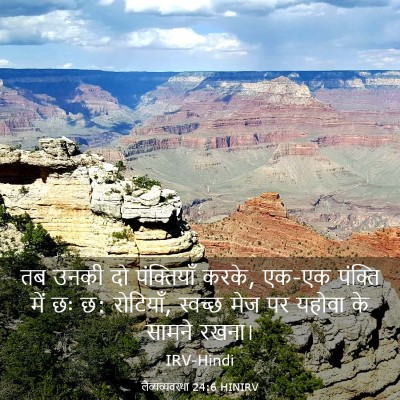 Picture 03 - लैव्यव्यवस्था 24:6 HINIRV - तब उनकी दो - Bible Verse Picture