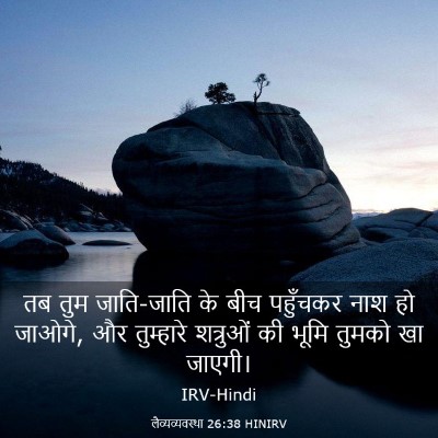 Picture 03 - लैव्यव्यवस्था 26:38 HINIRV - तब तुम जाति-जाति के - Bible Verse Picture