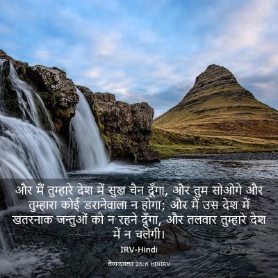 Picture 03 - लैव्यव्यवस्था 26:6 HINIRV - और मैं तुम्हारे - Bible Verse Picture