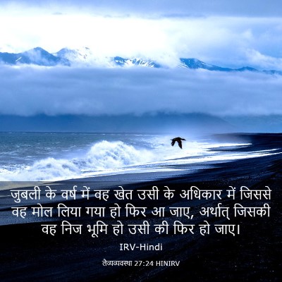 Picture 03 - लैव्यव्यवस्था 27:24 HINIRV - जुबली के वर्ष में - Bible Verse Picture