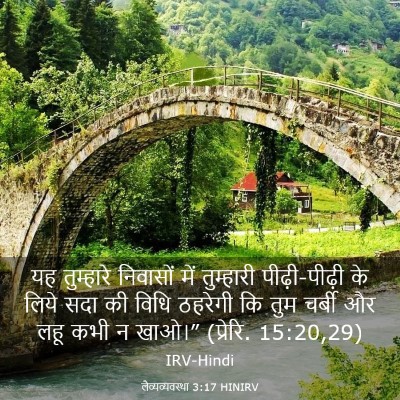 Picture 03 - लैव्यव्यवस्था 3:17 HINIRV - यह तुम्हारे - Bible Verse Picture