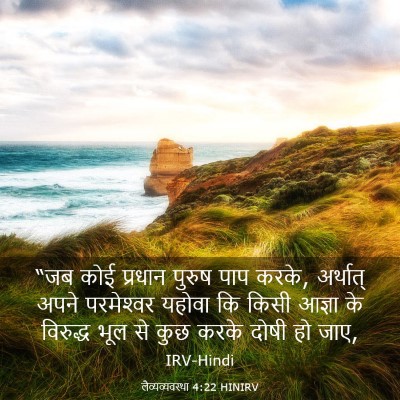 Picture 03 - लैव्यव्यवस्था 4:22 HINIRV - “जब कोई प्रधान - Bible Verse Picture