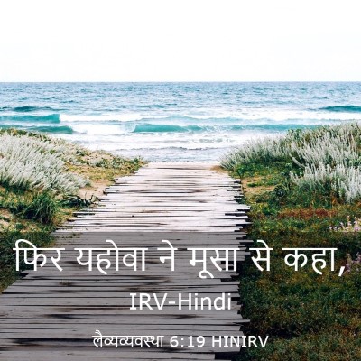 Picture 03 - लैव्यव्यवस्था 6:19 HINIRV - फिर यहोवा ने मूसा - Bible Verse Picture