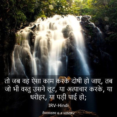 Picture 03 - लैव्यव्यवस्था 6:4 HINIRV - तो जब वह ऐसा काम - Bible Verse Picture