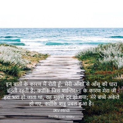 Picture 03 - विलापगीत 1:16 HINIRV - इन बातों के कारण - Bible Verse Picture
