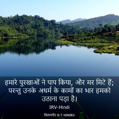 Picture 03 - विलापगीत 5:7 HINIRV - हमारे पुरखाओं ने - Bible Verse Picture