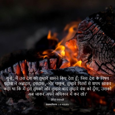 Picture 03 - व्यवस्थाविवरण 1:8 HINIRV - सुनो, मैं उस देश को - Bible Verse Picture