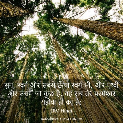 Picture 03 - व्यवस्थाविवरण 10:14 HINIRV - सुन, स्वर्ग और सबसे - Bible Verse Picture