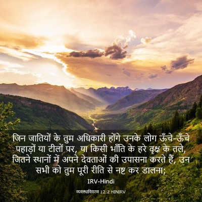 Picture 03 - व्यवस्थाविवरण 12:2 HINIRV - जिन जातियों के तुम - Bible Verse Picture