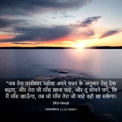 Picture 03 - व्यवस्थाविवरण 12:20 HINIRV - “जब तेरा - Bible Verse Picture