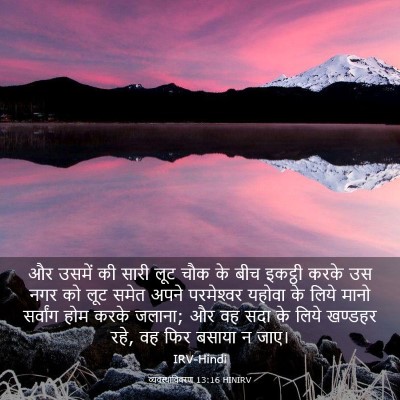 Picture 03 - व्यवस्थाविवरण 13:16 HINIRV - और उसमें की सारी - Bible Verse Picture