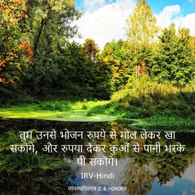 Picture 03 - व्यवस्थाविवरण 2:6 HINIRV - तुम उनसे भोजन - Bible Verse Picture