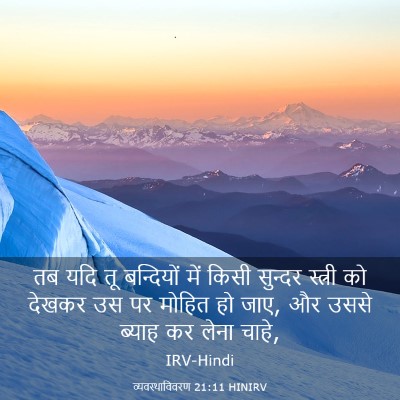 Picture 03 - व्यवस्थाविवरण 21:11 HINIRV - तब यदि तू बन्दियों - Bible Verse Picture