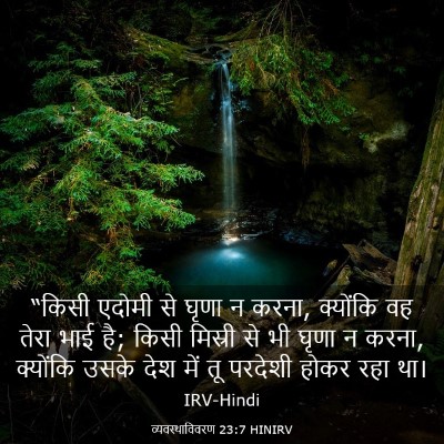Picture 03 - व्यवस्थाविवरण 23:7 HINIRV - “किसी एदोमी से - Bible Verse Picture