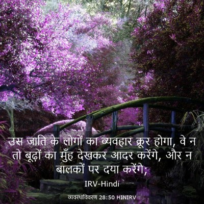 Picture 03 - व्यवस्थाविवरण 28:50 HINIRV - उस जाति के लोगों का - Bible Verse Picture
