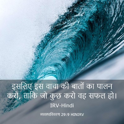 Picture 03 - व्यवस्थाविवरण 29:9 HINIRV - इसलिए इस वाचा की - Bible Verse Picture