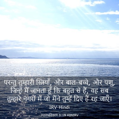 Picture 03 - व्यवस्थाविवरण 3:19 HINIRV - परन्तु तुम्हारी - Bible Verse Picture
