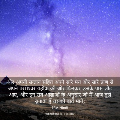 Picture 03 - व्यवस्थाविवरण 30:2 HINIRV - और अपनी सन्तान - Bible Verse Picture