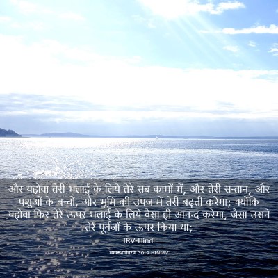Picture 03 - व्यवस्थाविवरण 30:9 HINIRV - और यहोवा तेरी भलाई - Bible Verse Picture