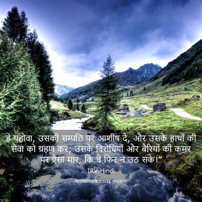 Picture 03 - व्यवस्थाविवरण 33:11 HINIRV - हे यहोवा, उसकी - Bible Verse Picture