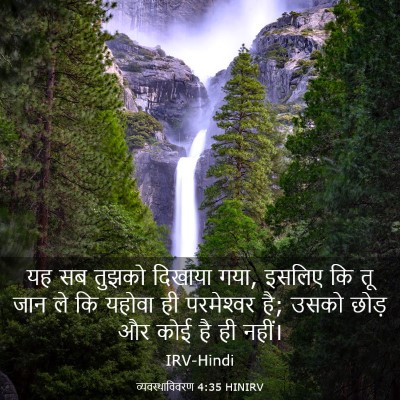 Picture 03 - व्यवस्थाविवरण 4:35 HINIRV - यह सब तुझको दिखाया - Bible Verse Picture