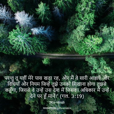 Picture 03 - व्यवस्थाविवरण 5:31 HINIRV - परन्तु तू यहीं - Bible Verse Picture