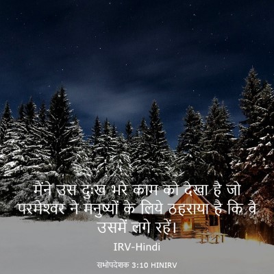 Picture 03 - सभोपदेशक 3:10 HINIRV - मैंने उस दुःख भरे - Bible Verse Picture