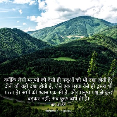 Picture 03 - सभोपदेशक 3:19 HINIRV - क्योंकि जैसी - Bible Verse Picture