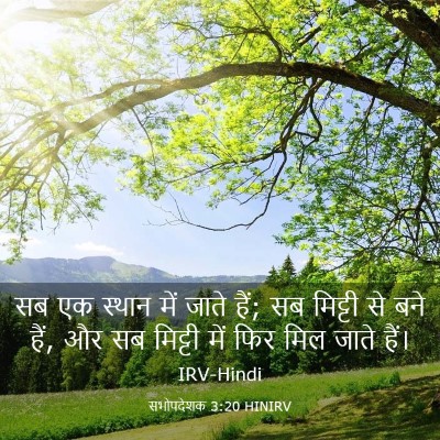 Picture 03 - सभोपदेशक 3:20 HINIRV - सब एक स्थान में - Bible Verse Picture