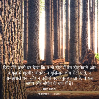 Picture 03 - सभोपदेशक 9:11 HINIRV - फिर मैंने धरती पर - Bible Verse Picture