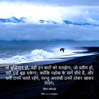 Picture 03 - होशे 14:9 HINIRV - जो बुद्धिमान हो, - Bible Verse Picture