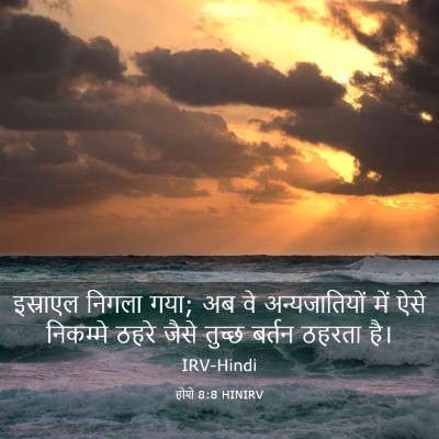 Picture 03 - होशे 8:8 HINIRV - इस्राएल निगला गया; - Bible Verse Picture