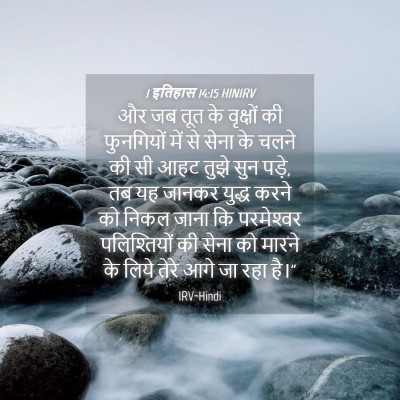 Picture 04 - 1 इतिहास 14:15 HINIRV - और जब तूत के - Bible Verse Picture