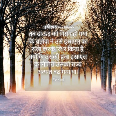 Picture 04 - 1 इतिहास 14:2 HINIRV - तब दाऊद को निश्चय - Bible Verse Picture