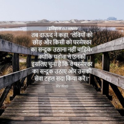 Picture 04 - 1 इतिहास 15:2 HINIRV - तब दाऊद ने कहा, - Bible Verse Picture