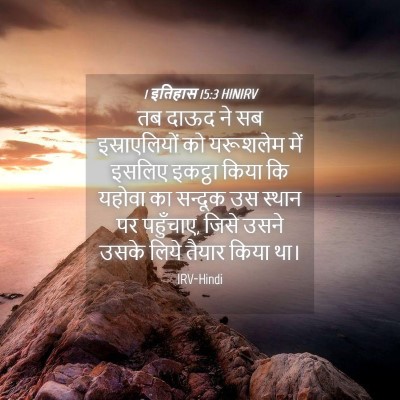 Picture 04 - 1 इतिहास 15:3 HINIRV - तब दाऊद ने सब - Bible Verse Picture