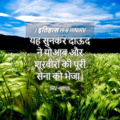 Picture 04 - 1 इतिहास 19:8 HINIRV - यह सुनकर दाऊद ने - Bible Verse Picture