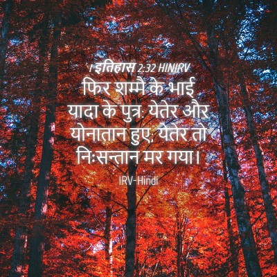 Picture 04 - 1 इतिहास 2:32 HINIRV - फिर शम्मै के भाई - Bible Verse Picture