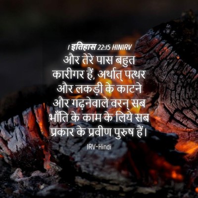 Picture 04 - 1 इतिहास 22:15 HINIRV - और तेरे पास बहुत - Bible Verse Picture