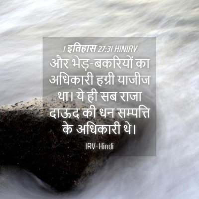 Picture 04 - 1 इतिहास 27:31 HINIRV - और भेड़-बकरियों का - Bible Verse Picture
