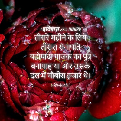 Picture 04 - 1 इतिहास 27:5 HINIRV - तीसरे महीने के - Bible Verse Picture