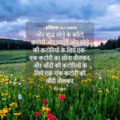 Picture 04 - 1 इतिहास 28:17 HINIRV - और शुद्ध सोने के - Bible Verse Picture
