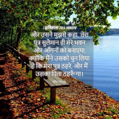 Picture 04 - 1 इतिहास 28:6 HINIRV - और उसने मुझसे कहा, - Bible Verse Picture