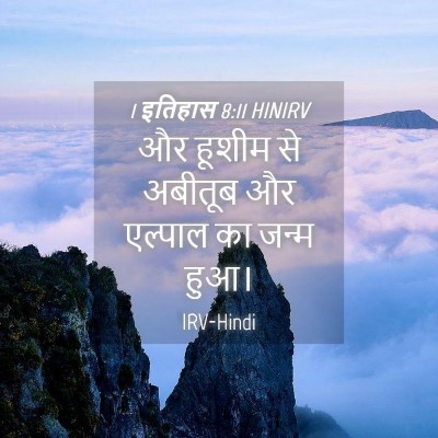 Picture 04 - 1 इतिहास 8:11 HINIRV - और हूशीम से अबीतूब - Bible Verse Picture
